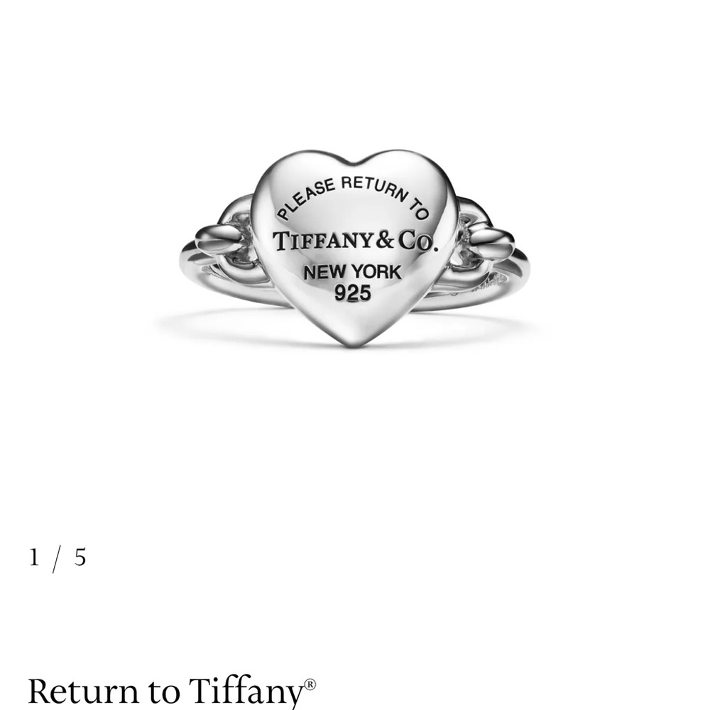 Tiffany & Co. Silver Heart Ring